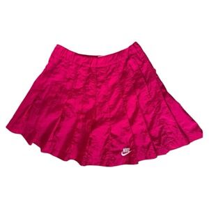 VTG Nike Nylon Pleated Tennis Skirt Women's Size 10/Medium Pink